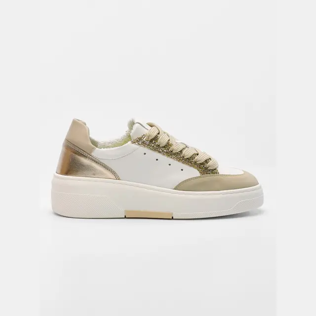 Comart Sneakers Γυναικείο HT Άσπρο ART/5576 CHAMPAGNE
