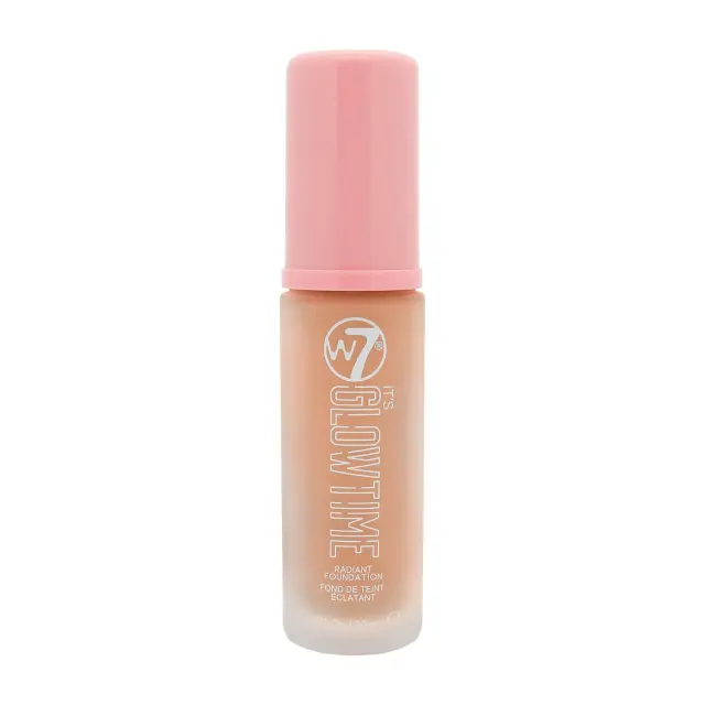 W7 It's Glow Time Radiant Foundation Sand Glow Υγρό Make Up Προσώπου με Λαμπερό Φινίρισμα, 30ml