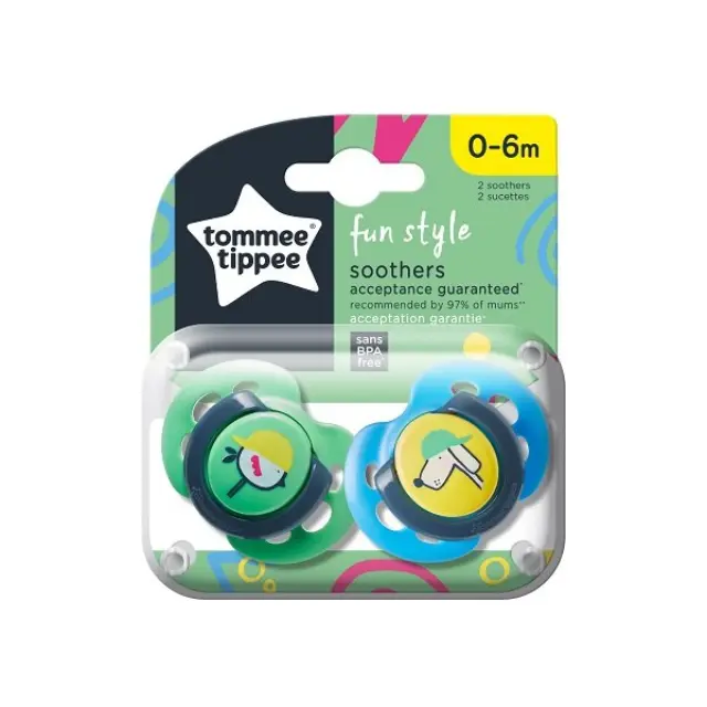 Tommee Tippee Ορθοδοντικές Πιπίλες Σιλικόνης για 0-6 μηνών 2τμχ 3