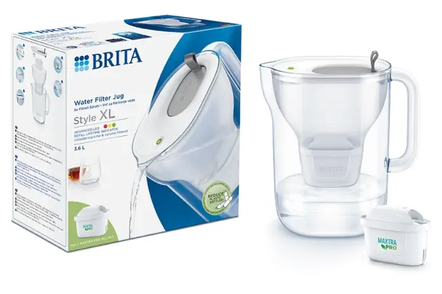 BRITA STYLE XL LED 4W Grey 3,6Lt με φίλτρο MAXTRA PRO ALL-IN-1