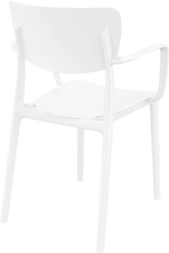 Πολυθρόνα Στοιβαζόμενη LISA Λευκό PP 54x53x82cm 2