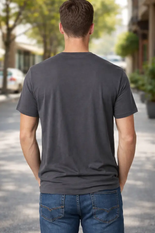 T-shirt Noshame® Ανθρακί με τύπωμα - 142631 - XXL 2