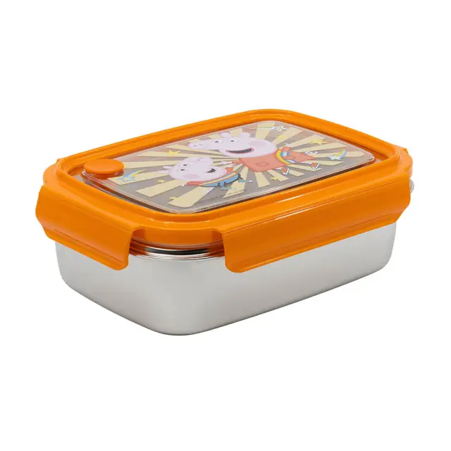 Aνοξείδωτο μεγάλο φαγητοδοχείο 1020ml Peppa Pig Little One - Stor