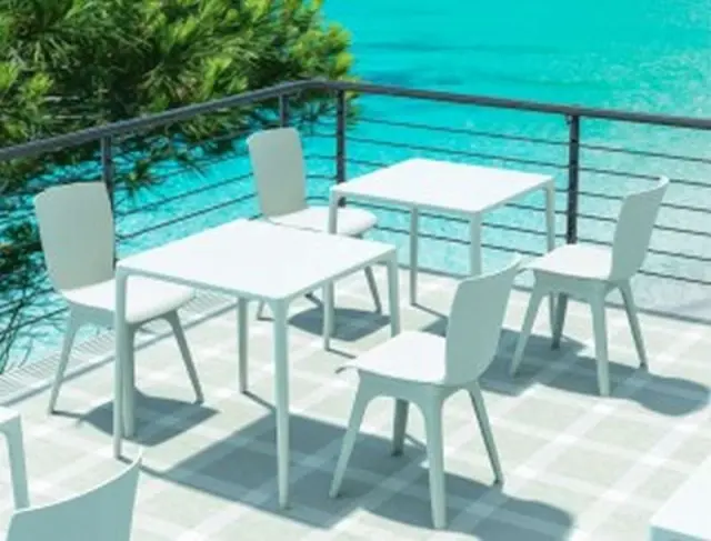 Τραπέζι MANGO Λευκό PP 72x72x72cm 2