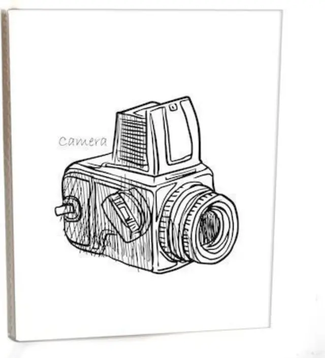 Άλμπουμ pocket με θήκες για 40 φωτογραφίες 15Χ21 VINTAGE CAMERA 201