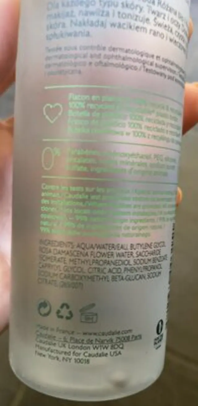 Caudalie Vinoclean Moisturizing Toner Ενυδατική Λοσιόν Καθαρισμού και Ντεμακιγιάζ για Πρόσωπο και Μάτια για Κάθε Τύπο Επιδερμίδας, 200ml