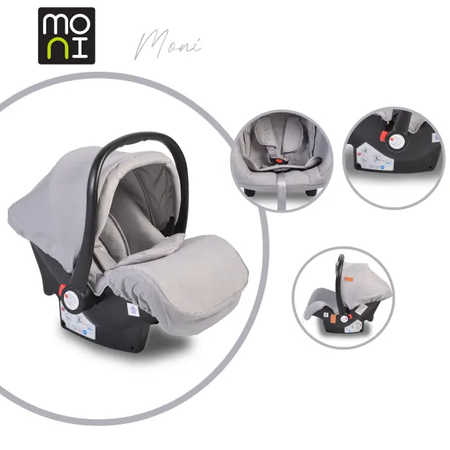 MONI - Car seat Moni light grey - 3801005150038
