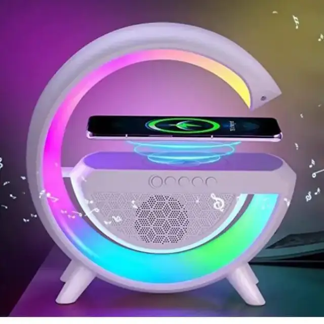 Πολυλειτουργικό Ηχείο Bluetooth 5W με ασύρματη φόρτιση και LED RGB φωτισμό BT2301 3