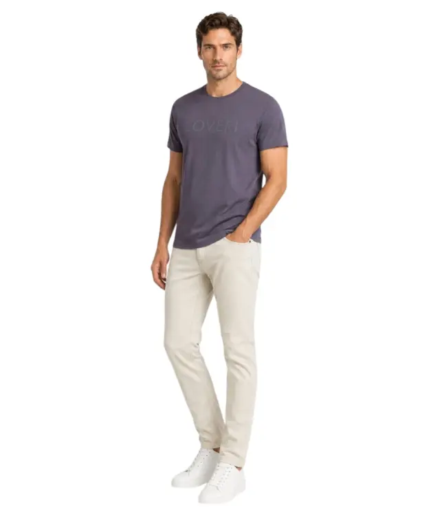 Coveri Moving - Ανδρικό Κοντομάνικο Μπλουζάκι T-Shirt TJ5015-BLU Μπλε Σκούρο 2