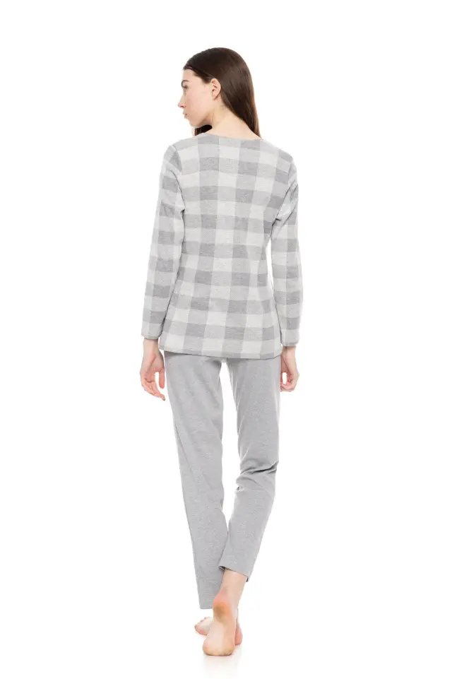 W1655 - Type - PYJAMA JACQUARD GREY PLAID 3