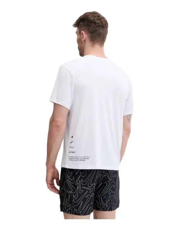 Nike - Ανδρική Αντηλιακή Μπλούζα Short Sleeve Hydroguard NESSG523-100 Λευκό 2