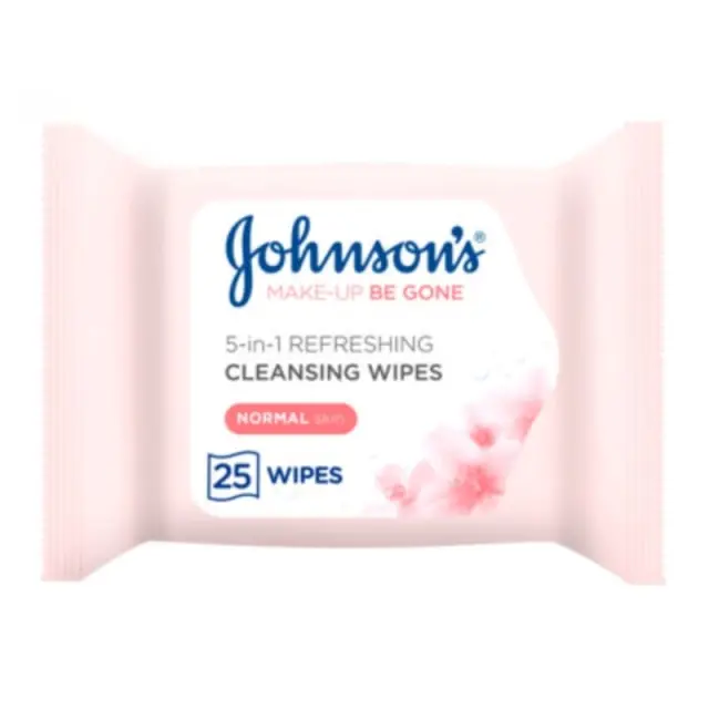 Johnson & Johnson Baby Face & Hands Wipes Μωρομάντηλα Προσώπου & Χεριών 25τμχ
