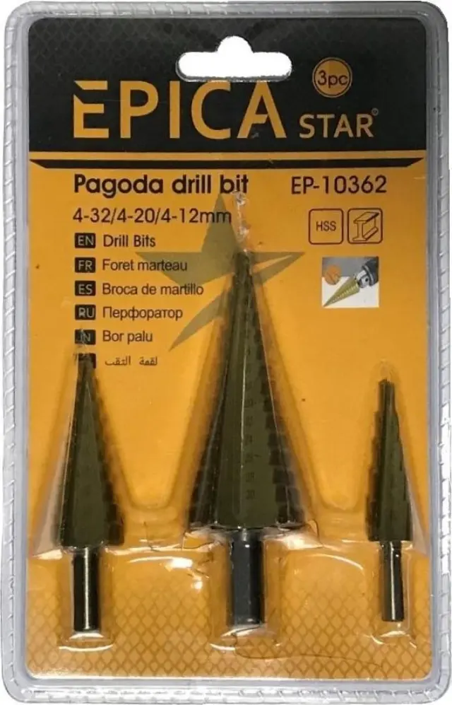 Epica Star EP-10362 Τρυπάνι 3τμχ 2