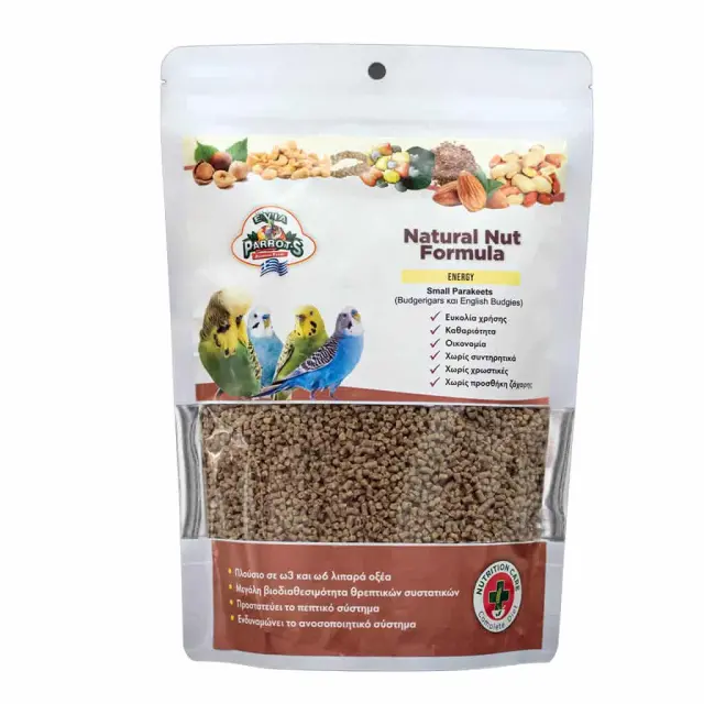 Evia Parrots Natural Nut Formula Energy Budgies - Pellets Ενέργειας - 500g