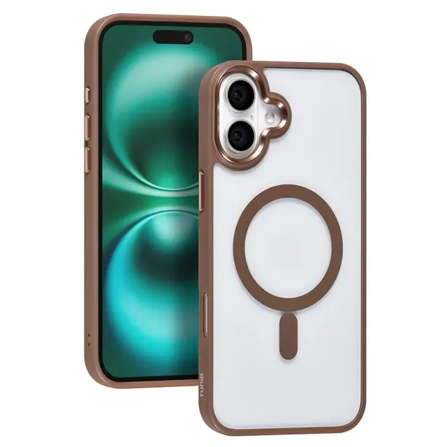 TUNIQ iPhone 16 Plus Back cover case - Magsafe - Silicone - Gold