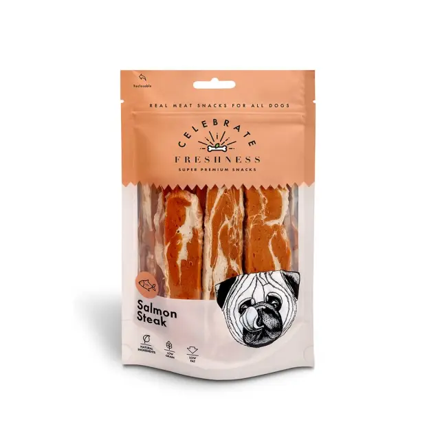 Celebrate Freshness Salmon Steak Λιχουδιές για Σκύλους 100gr Μονόχρωμο