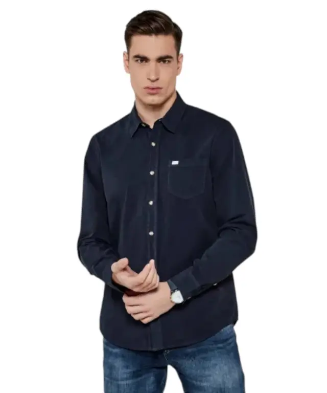 Guess Jeans - Ανδρικό Πουκάμισο M4YH35WGCF1-A71W Μπλε Ναυτικό - XL