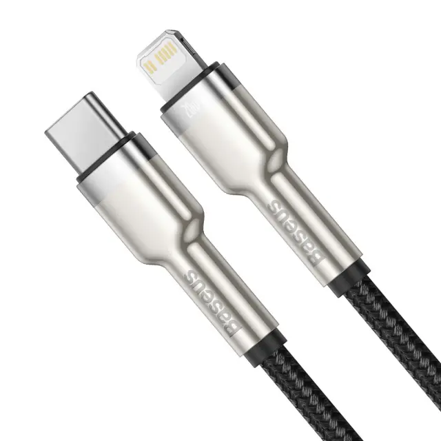 Baseus Cafule Metal Series Data Cable USB-C - Lightning 20W 1m Black 2