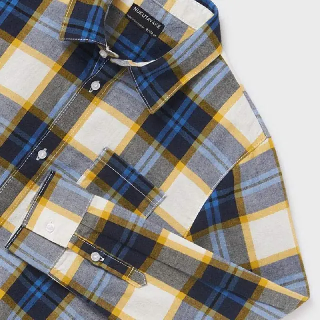 Junior 10 έως 18 ετών Πουκάμισο καρό Better Cotton μπλε - 16Ε 2