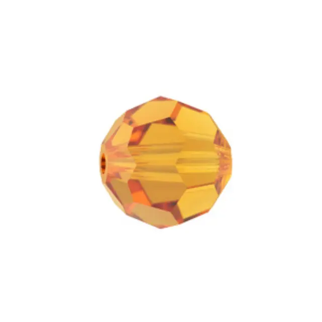 Swarovski 5000 Faceted Round Topaz 4mm - 10τεμ