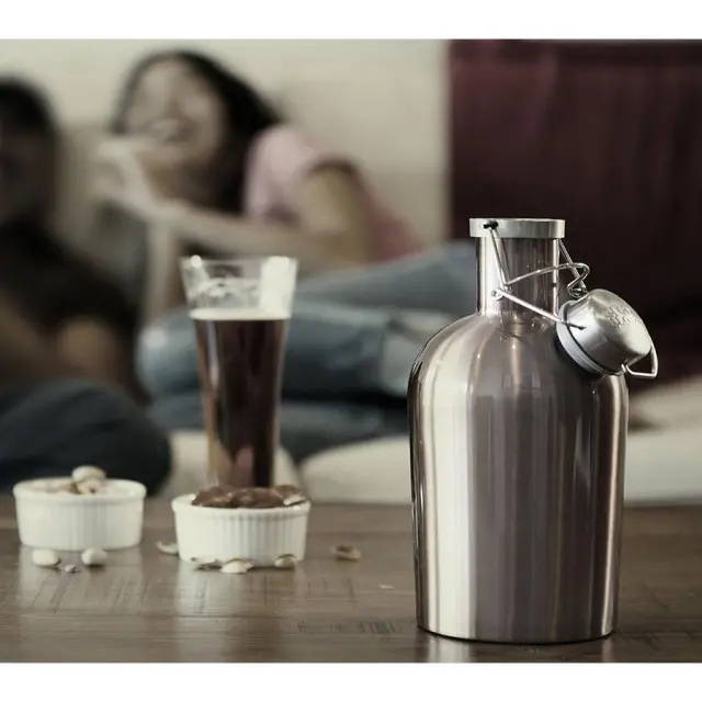 Υδροδοχείο ASOBU BEER GROWLER Ασημί 1.9lt 2
