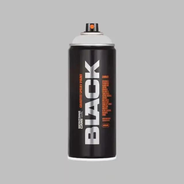 Montana Black Spray Paint 400ml Outline Silver