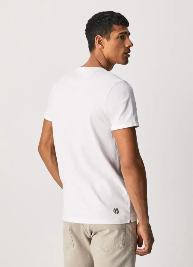 PEPE JEANS ALBEE ΑΝΔΡΙΚΗ ΜΠΛΟΥΖΑ - 800 WHITE 2