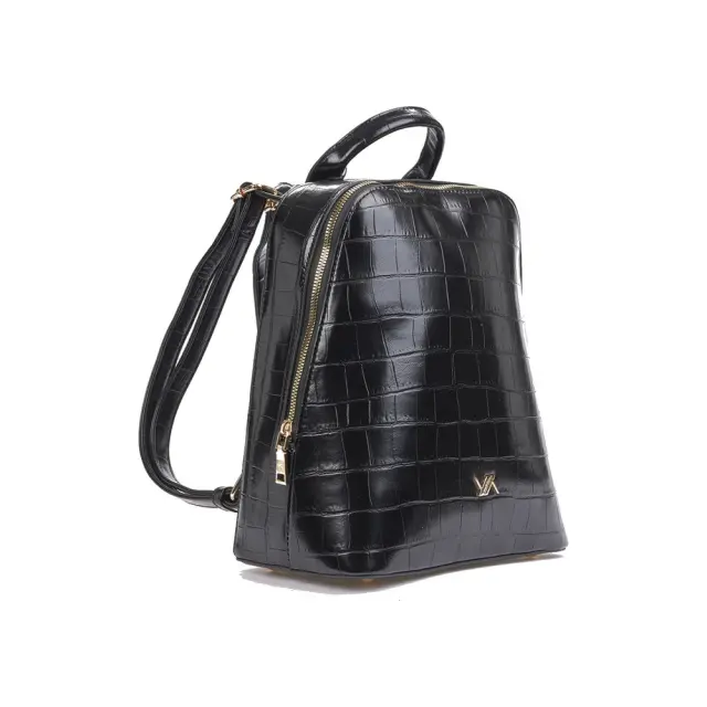 VERDE ΤΣΑΝΤΑ ΠΛΑΤΗΣ-BACKPACK 16-0008786 ΜΑΥΡΟ 2
