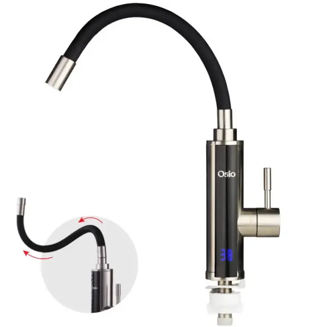 Osio OHF-2035 Ταχυθερμαντήρας Βρύσης Πάγκου Inox 3300W με Οθόνη
