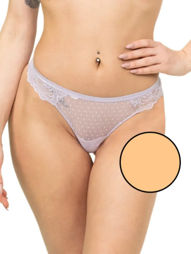 Miss Rosy Σλιπ String Δαντέλα Μπεζ