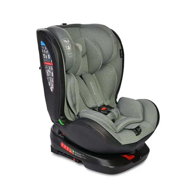 Lorelli Κάθισμα Αυτοκινήτου 40-150εκ. "Nebula" i-Size Isofix 360º Iceberg green leather Πράσινο