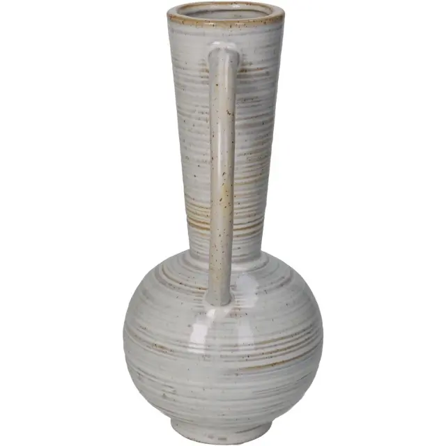 Βάζο Μπεζ Κεραμικό 14.5x11x23.6cm 3
