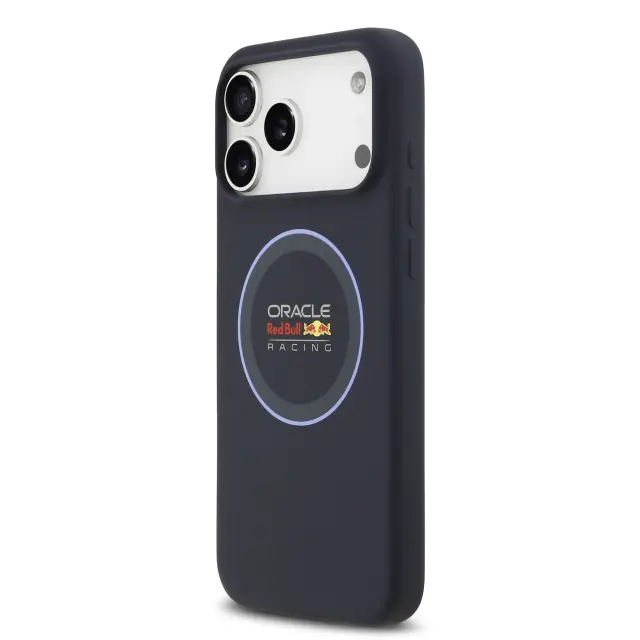 Red Bull Silicone Blue Ring MagSafe Case for iPhone 17 Pro Max Navy 2