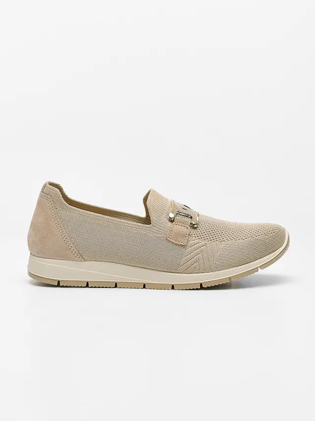 Imac Sneakers Γυναικείο ύφασμα/δέρμα Μπεζ IMA/755980 CREAM 3