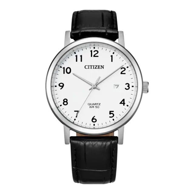 Citizen, Men's Watch, Black Leather Strap BI5070-06A