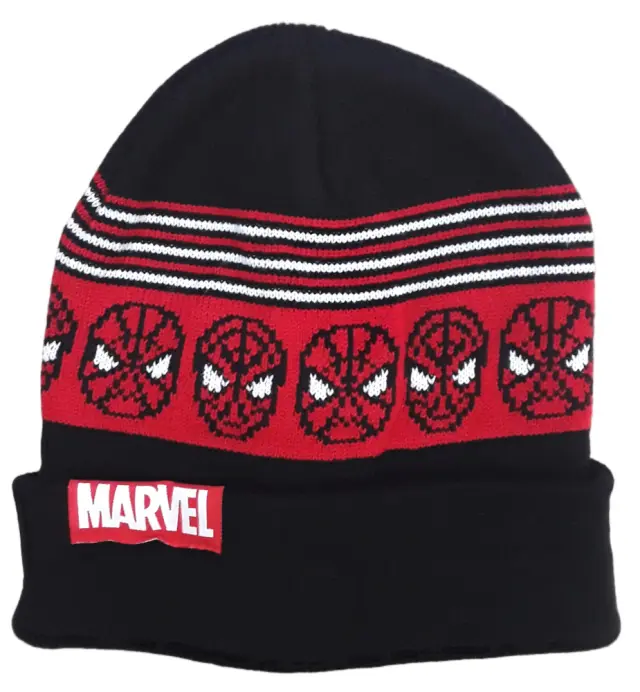 Σκούφος Black Red Spiderman 7120725 - 54 cm (6-10Υ)
