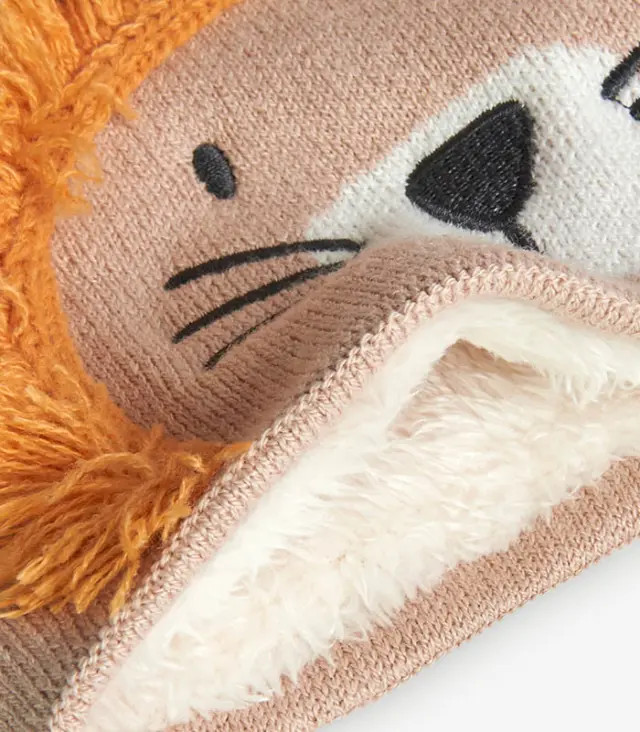 Knitwear scarf lion for baby -BCI - M 3