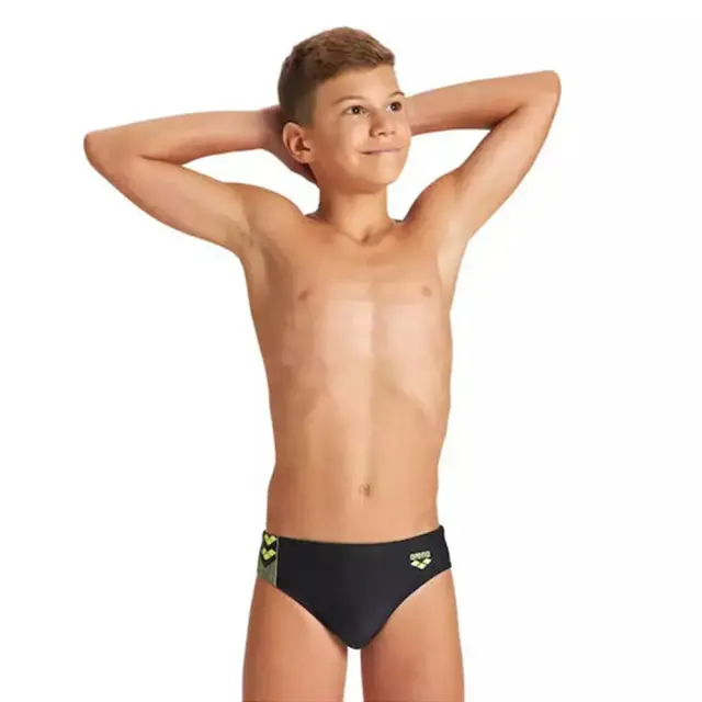 Arena Boy's Linear Serigraphy Brief Swim Slip Μαύρο 004746-560 (Arena)