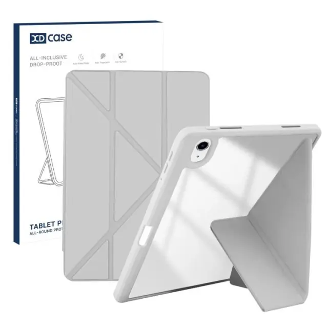 Origami Hybrid Θήκη για iPad 10.9″/11 (2025)-Grey/Clear OEM
