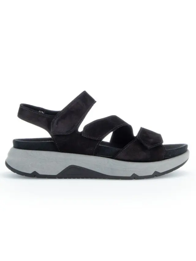 Gabor Πέδιλα Γυναικείο δέρμα Nubuck Μαύρο GAB/26887 47-BLACK 3