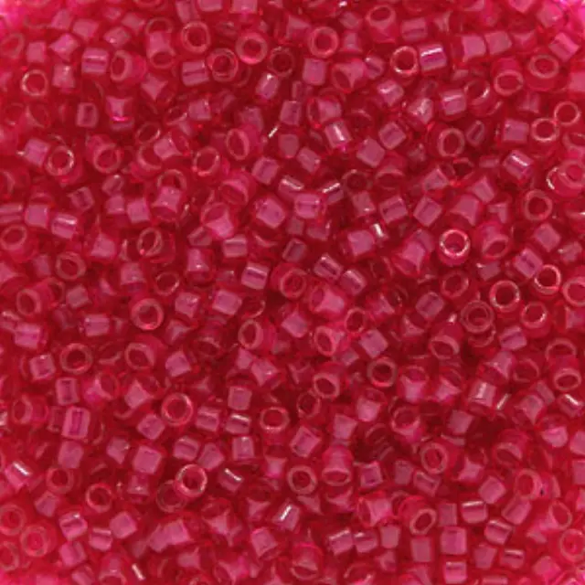 Χάντρα Miyuki Delica 11/0 - DB0775 - Semi Matte Transparent Fuchsia ~7gr