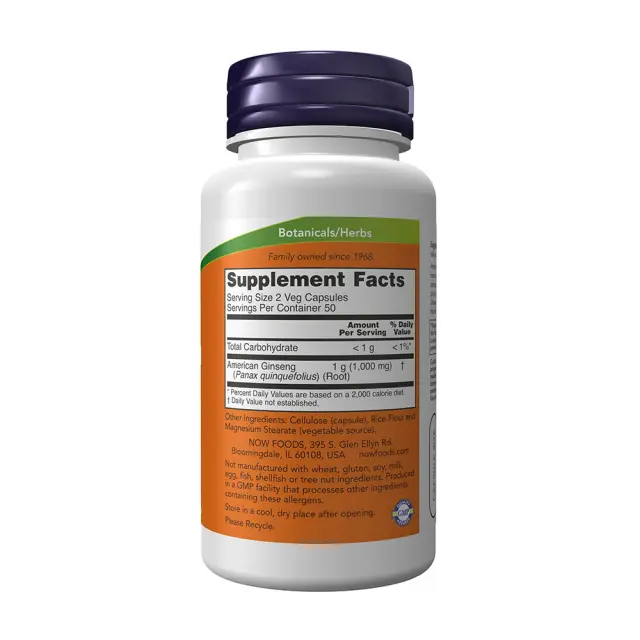 Now Foods American Ginseng 500 mg 2