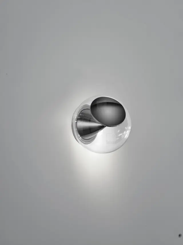 PINO Φωτιστικό Τοίχου & Οροφής LED Black Chrome με Καθαρό Γυαλί IP20 Μαύρο 2
