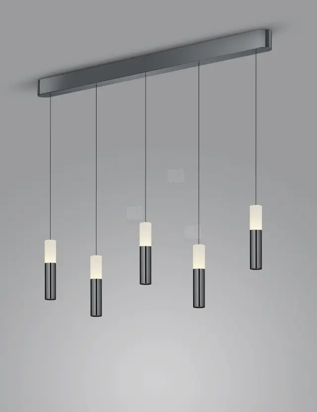 Κρεμαστό Φωτιστικό LED LIDOS Direct Indirect Μαύρο Χρώμιο EASY Lift