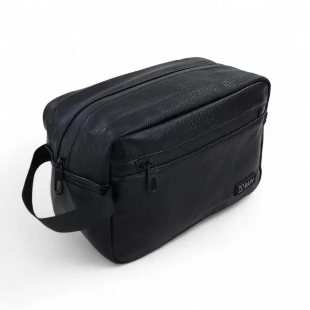 Νεσεσέρ Ταξιδίου COS01-Z1-PU 25x12x17cm από Συνθετικό Δέρμα με Αδιάβροχα Φερμουάρ