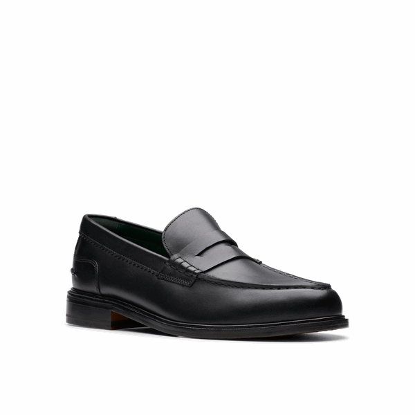 Clarks Craft James Low Black Leather - 41 3