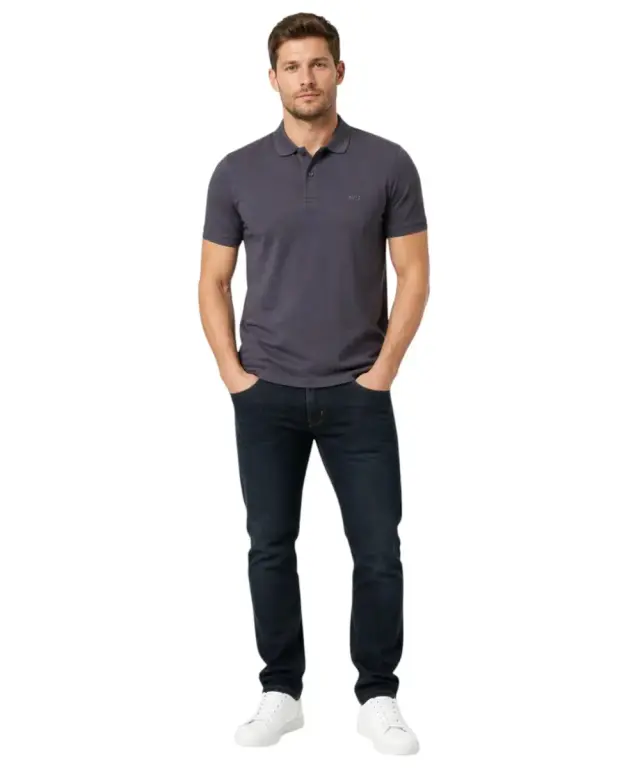 Rifle- Ανδρικό T-shirt Polo RFP249-BLU Μπλε Σκούρο - M