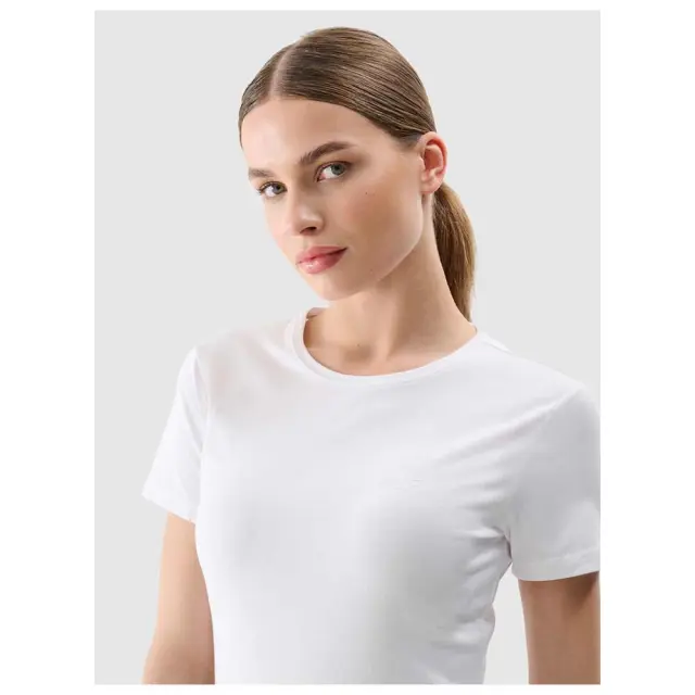4F T-shirt White 4FWMM00TTSHF2255-10 - XL 3