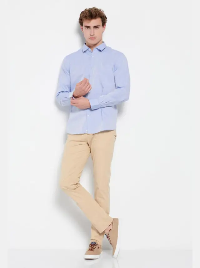 Funky Buddha Chino Pants Cream FBM007-001-02 3