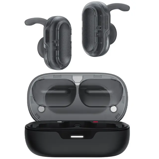 Wireless Earphones Hands Free Acefast FA003 TWS v5.3 550mAh 8hr Λειτουργίας 4-Mic ENC Τεχνολογία IPX4 και Ασύρματη Φόρτιση Μαύρα